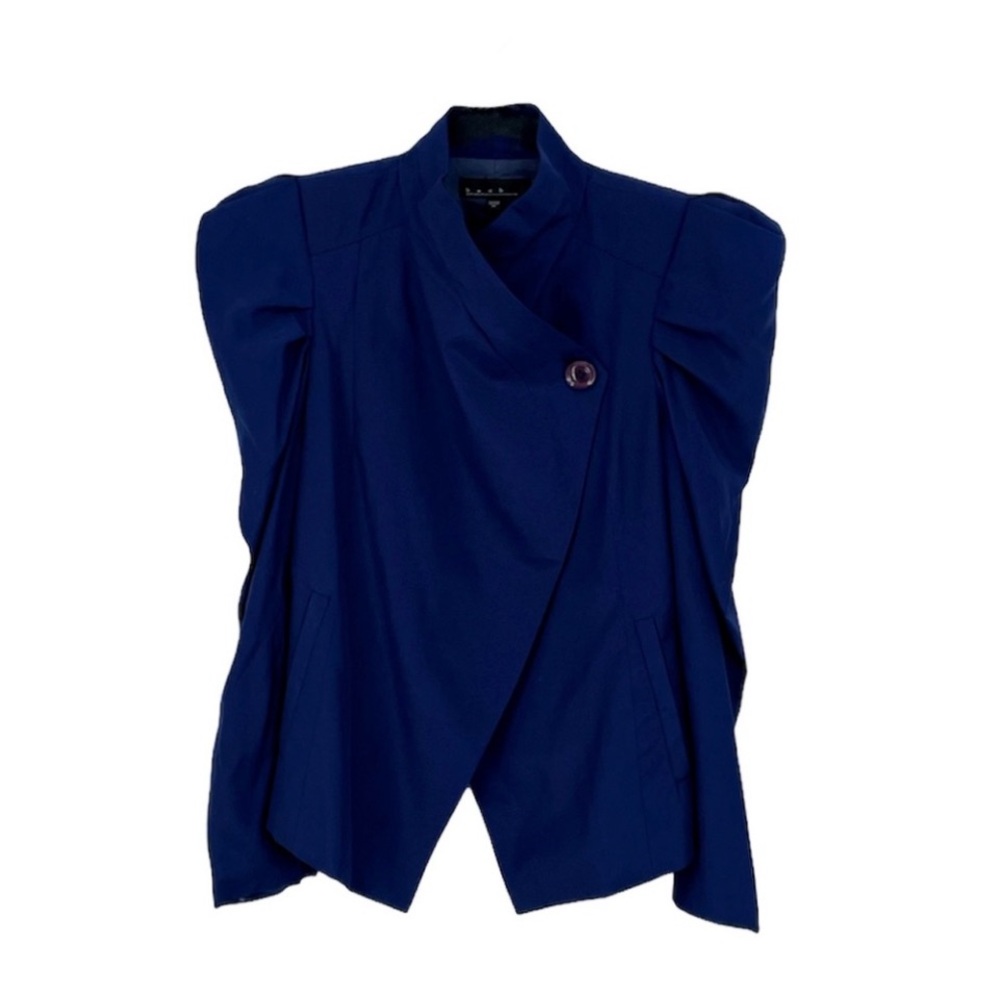 Selfridges b + ab Asymmetrical Navy Blazer Sz 38